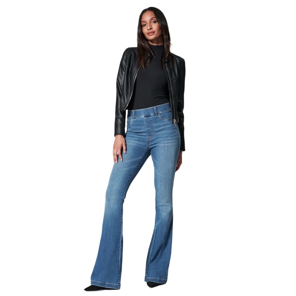SPANX SPANXshape EveryWear Flare Jeans Vintage Indigo Size S Pull On
